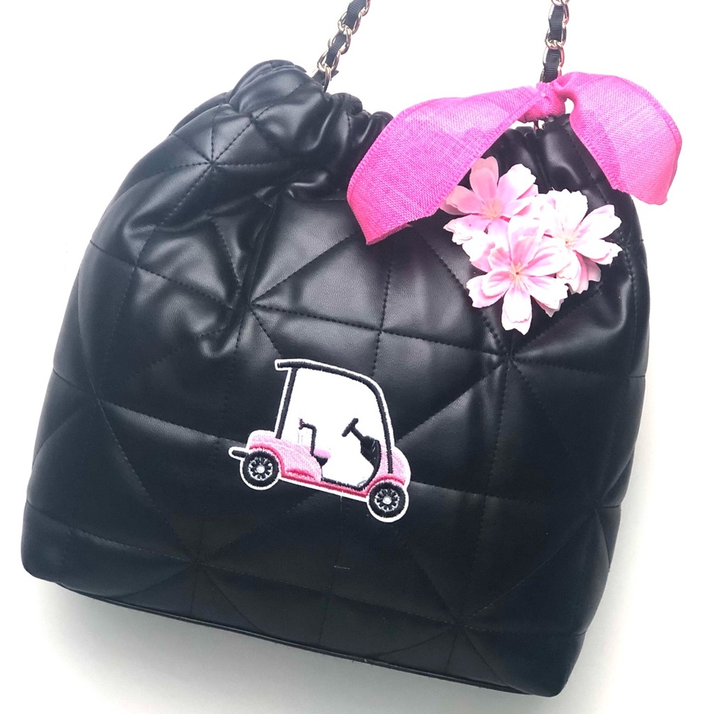 “Girls Golf” resort  Quilted Women's Bag with bow